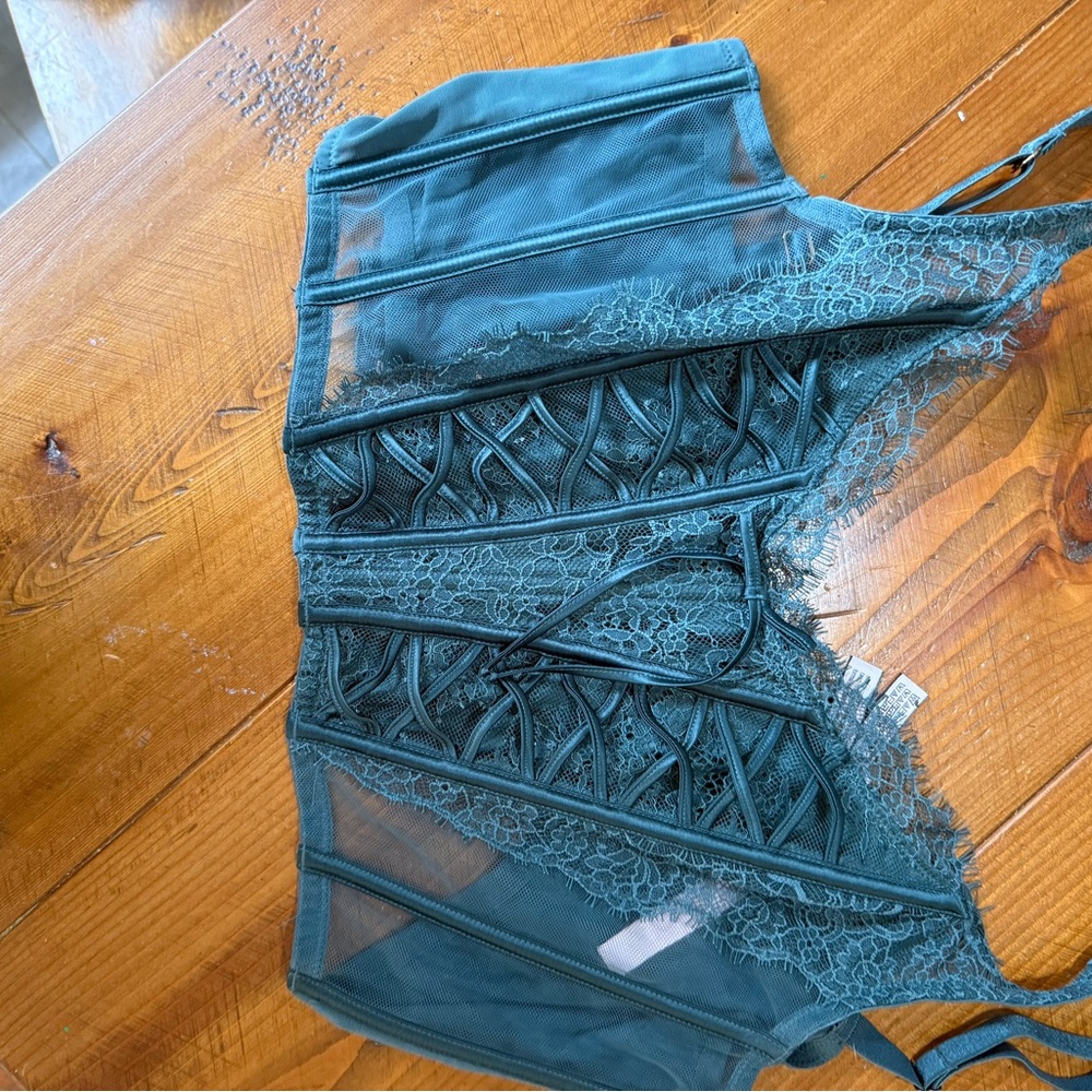 Victoria's Secret Blue Lace Bra with Adjustable Fit